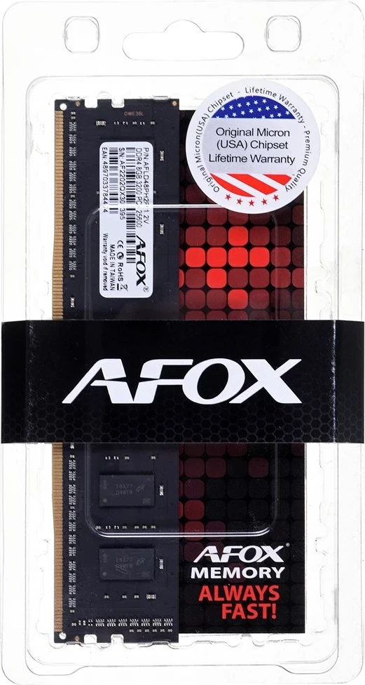 RAM memorija 16GB 2666 MHz AFOX DDR4