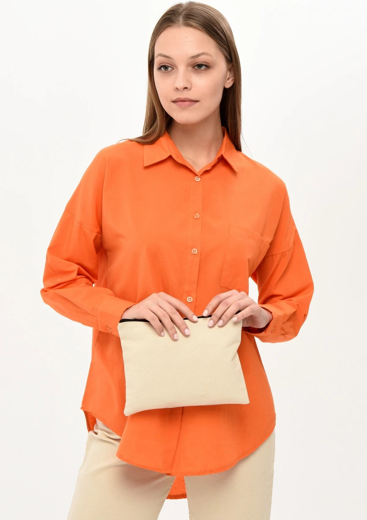 Kozmetična torbica Pauldavis, krem, 25x18cm