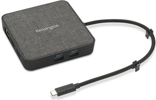 Prenosna priklopna postaja USB4 100 W Kensington MD120U4, 10 Gbit/s, črna
