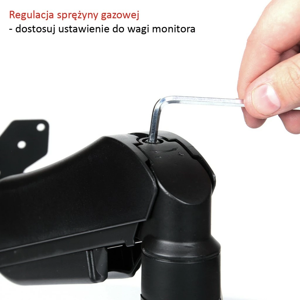 Stenski nosilec za monitor, 13–27 palcev, kovinski, črn ART RAMART L-12GW