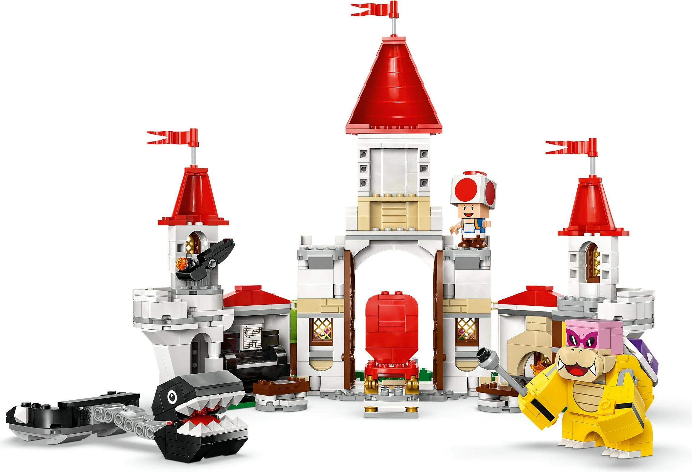 Set za sestavljanje Super Mario 71435, obračun z Royem, večbarven