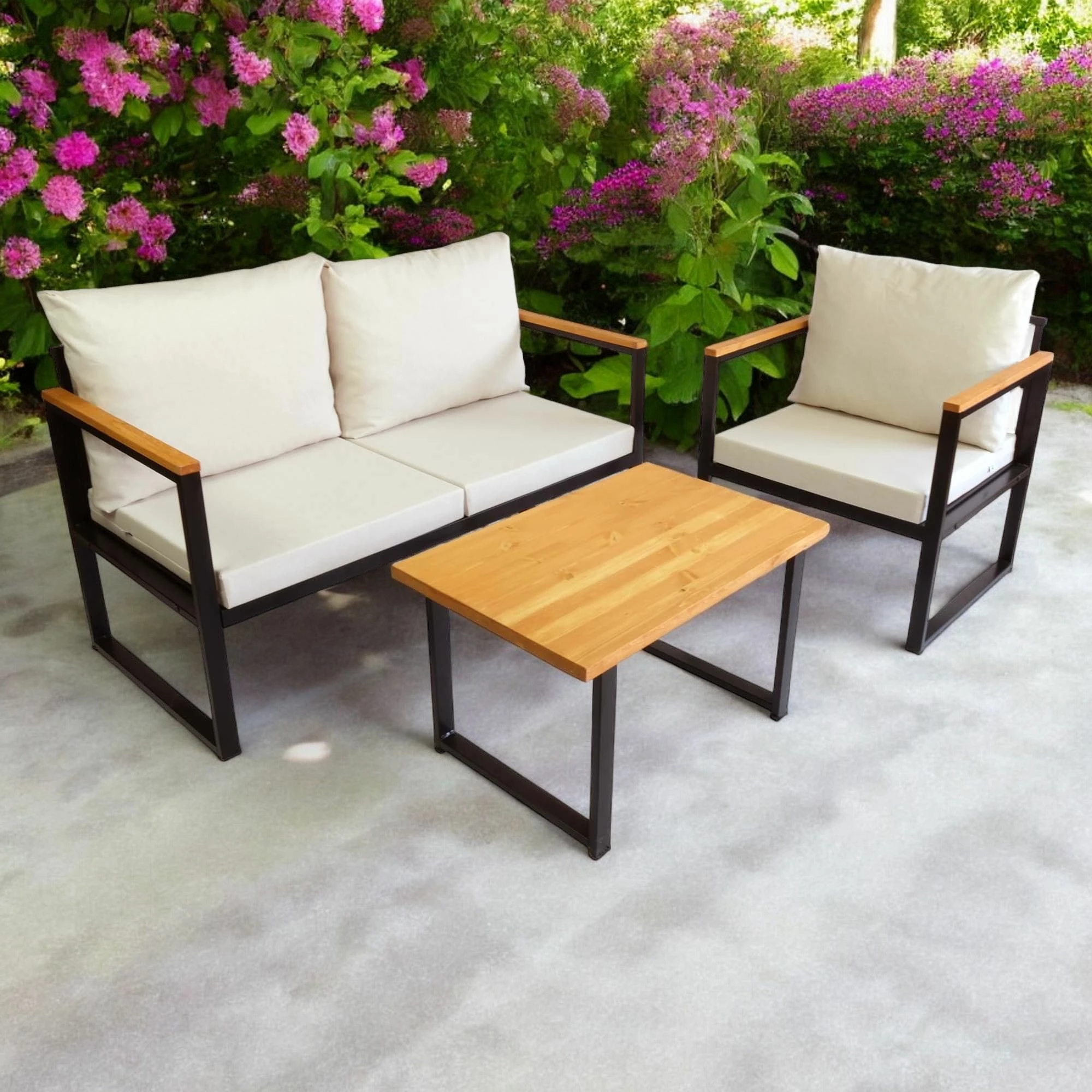 Lounge set za vrt, Skye Decor CPT5549-130, bež