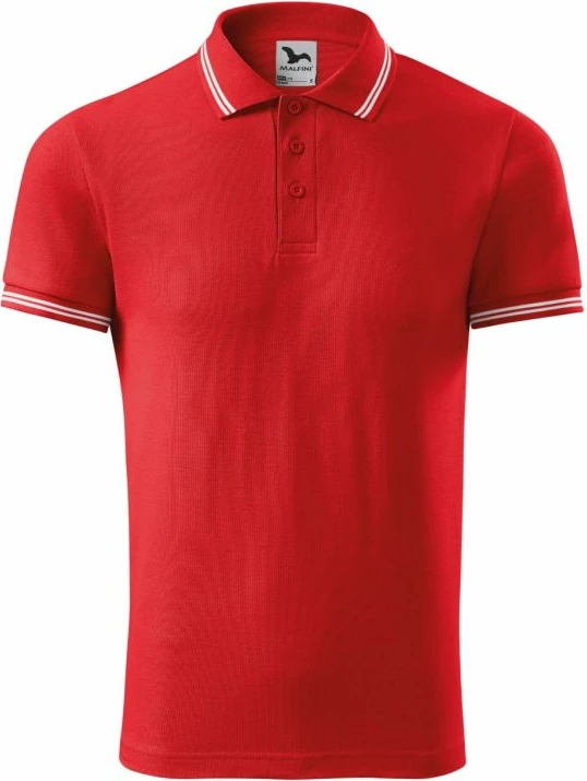 Polo majica Adler Urban za moške, rdeča