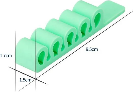 Silikonski organizator za pisarno Hurtel, zelen