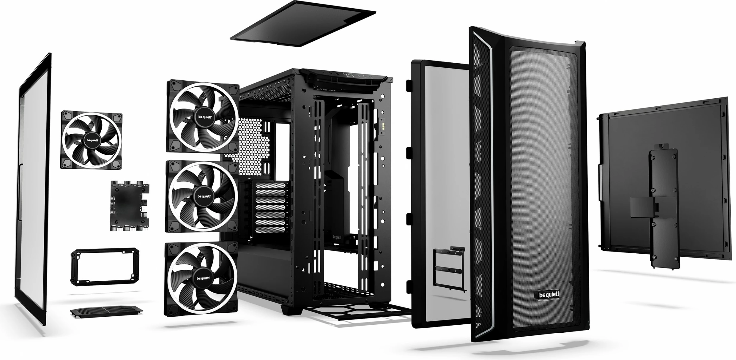 Kasetnik Be Quiet! Shadow Base 800 FX, Midi Tower, ATX/E-ATX/microATX/Mini-ITX, črn