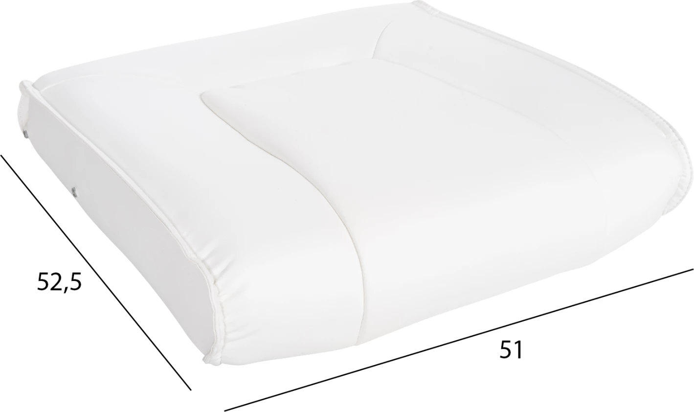 Nadomestni sedež za pisarniški stol FH1092.02 bel PU 51x52,5x10(debelina) cm