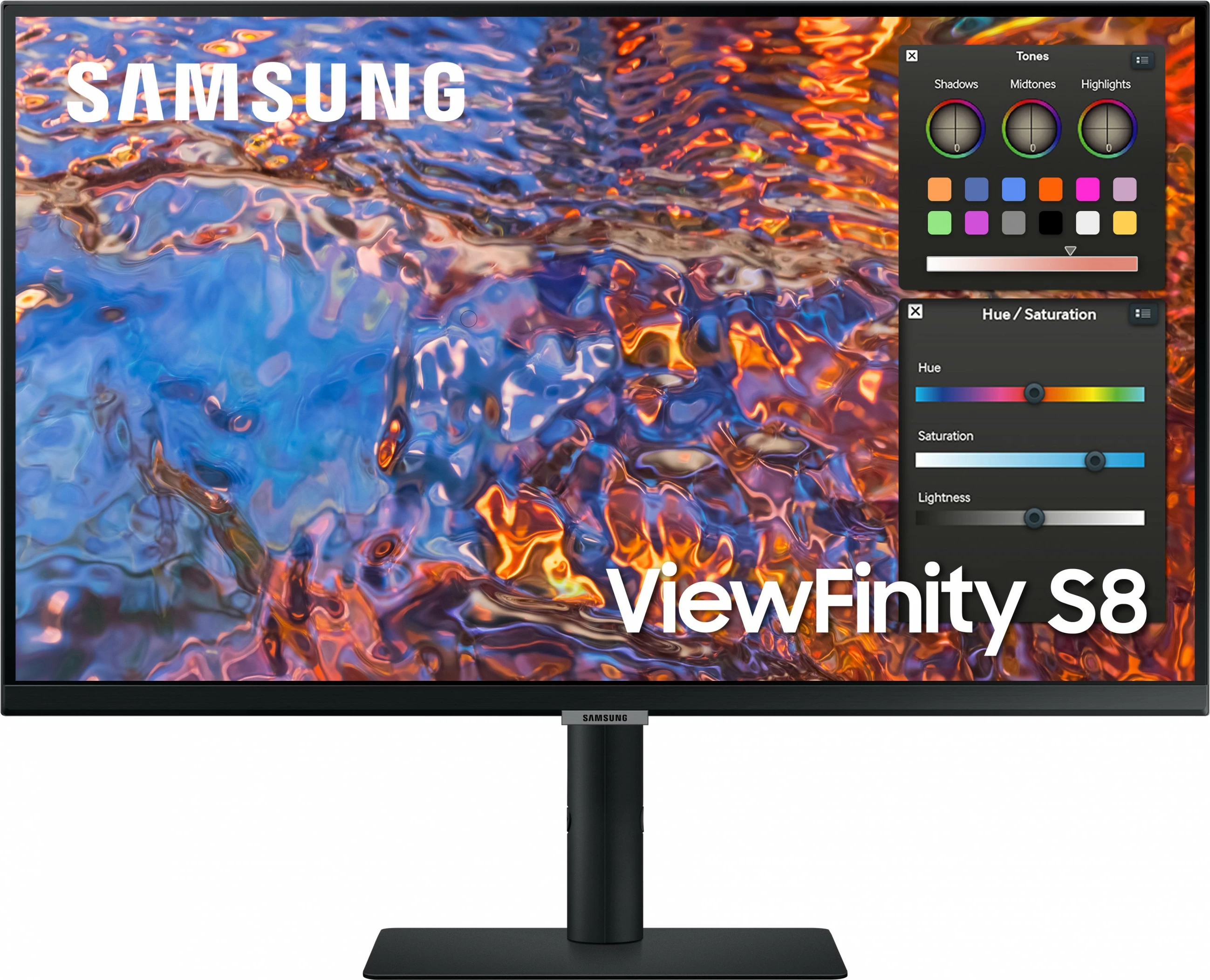 32" 4K Ultra HD LED monitor, Samsung S80PB, črn