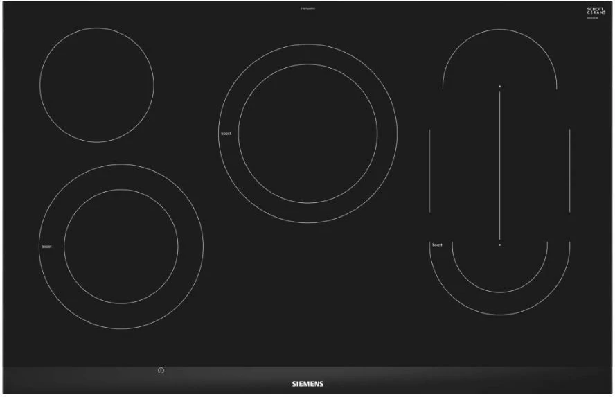 Keramična kuhalna plošča Siemens ET875LMP1D, 80 cm, črna
