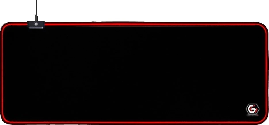 Mauspad Gembird MP-GAMELED-L, črn