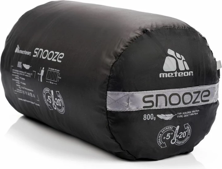 Saco za spanje za otroke Meteor, črno-siv
