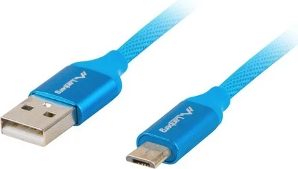 USB 2.0 Micro-B(M)-A kabel, 1,8 m, modra — Lanberg