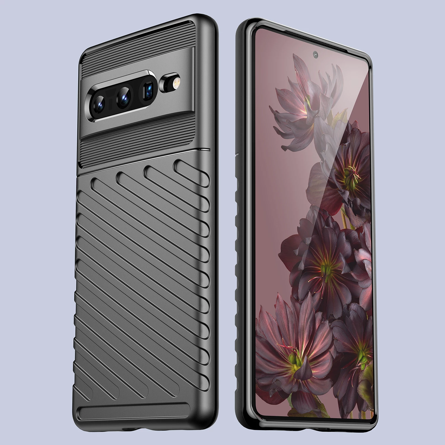 Zaščitni ovitek Hurtel Thunder Case za Google Pixel 7 Pro, črn
