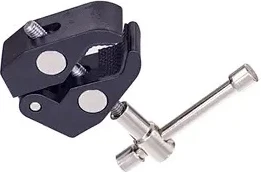 Spona za pritrditev za dodatke, 1/4 in 3/8 in, kovina, črna Hurtel