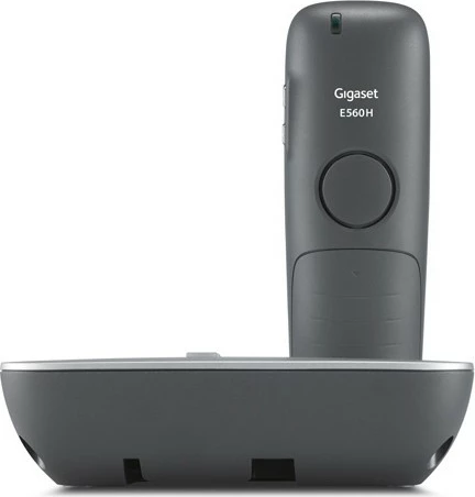 Brezžični DECT telefon Gigaset E560A, 200 stikov, ID klica, črno- srebrn