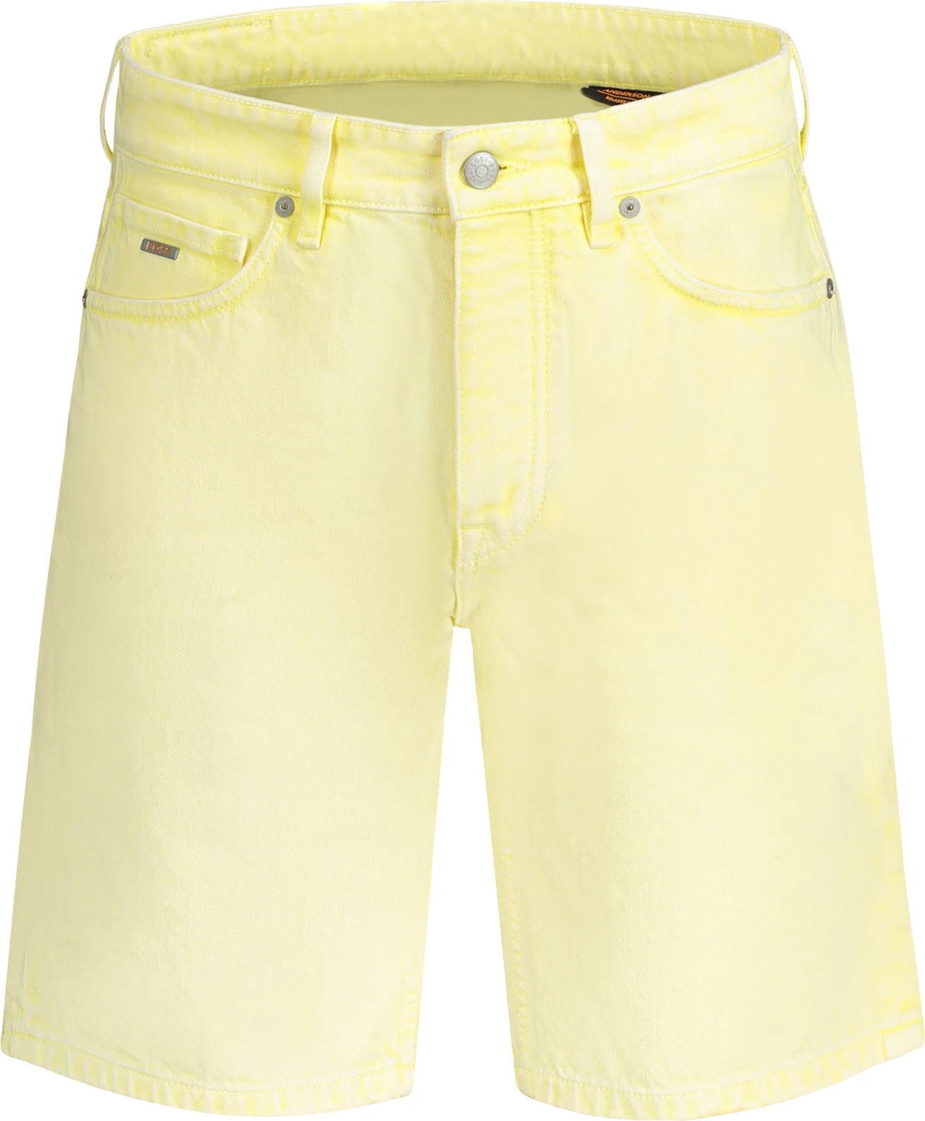 Kratke jeans hlače za moške BOSS Anderson, rumene