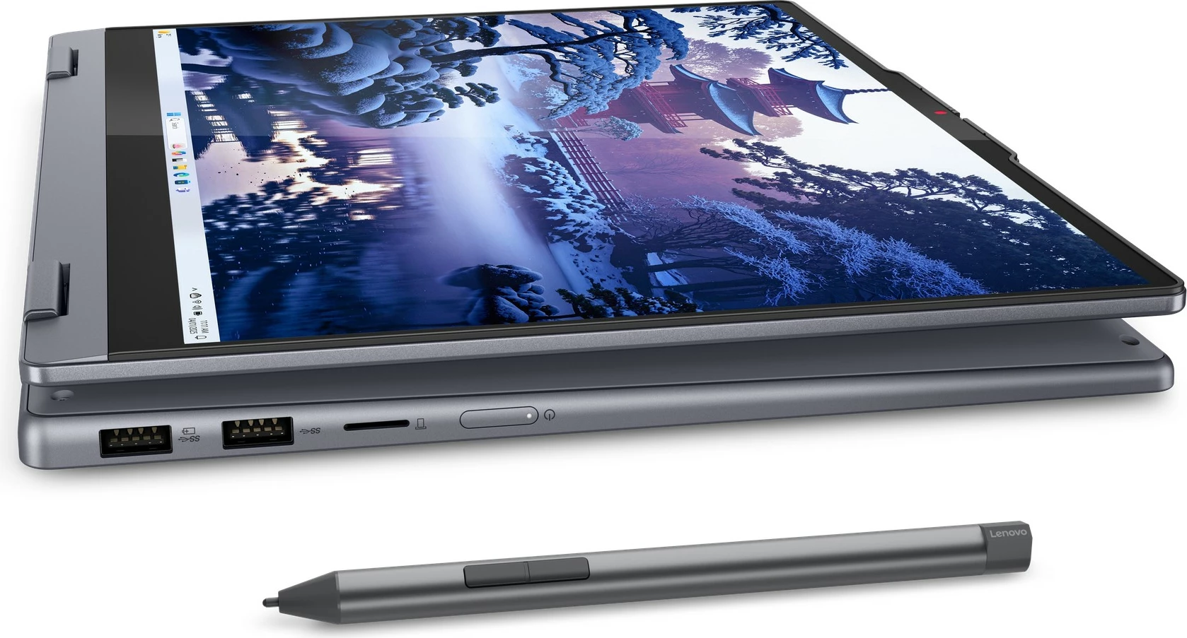 Prenosnik 2-v-1, 14" na dotik, Lenovo IdeaPad 5 14IAL10, Core Ultra 5 225H, 16GB/512GB SSD, Luna Grey