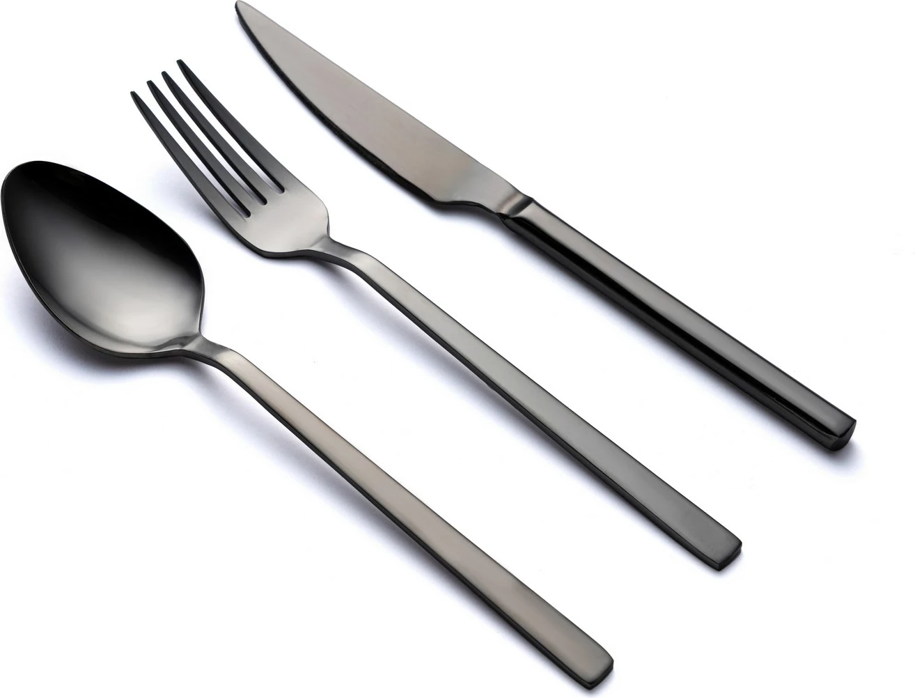 Eleganten set jedilnega pribora (12 kosov), črn, Hermia Concept CBK12BL