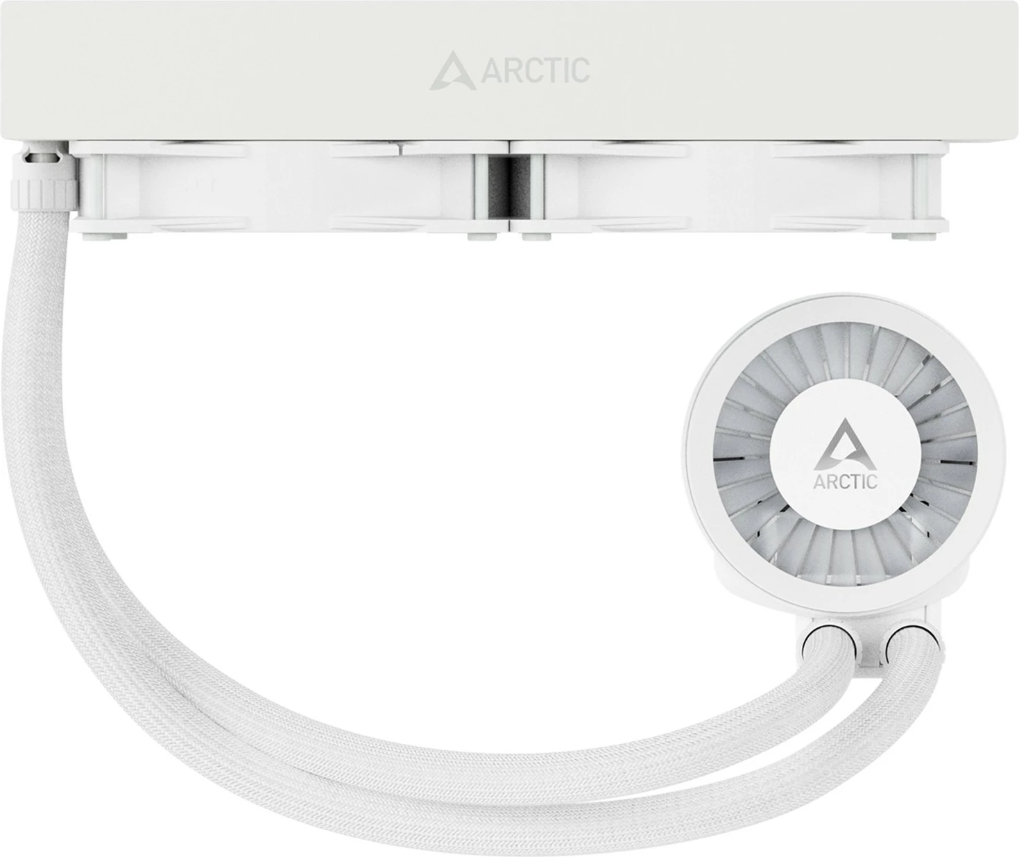 Vodna hladilna enota za CPU ARCTIC Liquid Freezer III 240 A-RGB, 12 cm, 48,82 CFM, bela