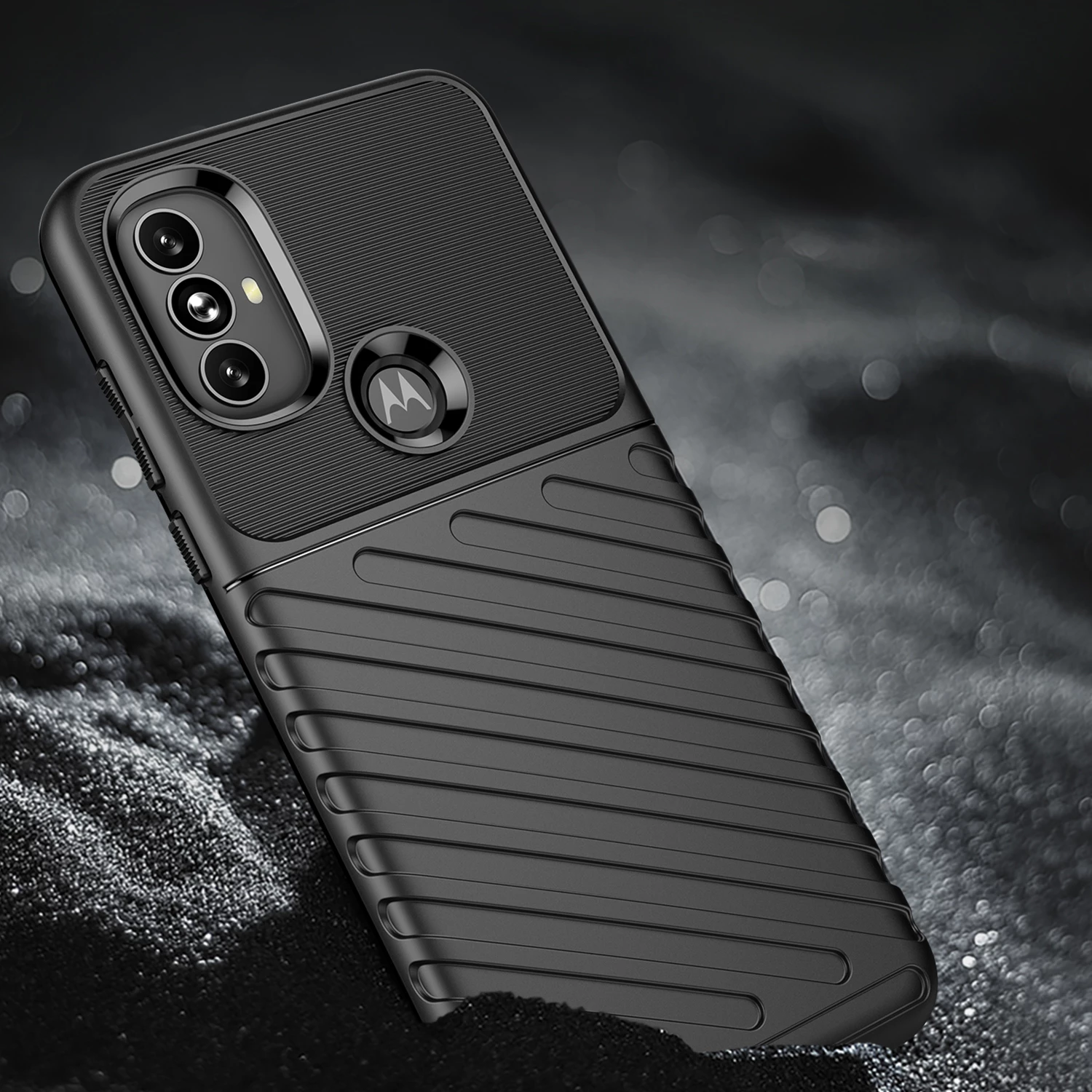 Ovitek za telefon Hurtel Thunder Case za Motorola Moto G Power 2022, črn