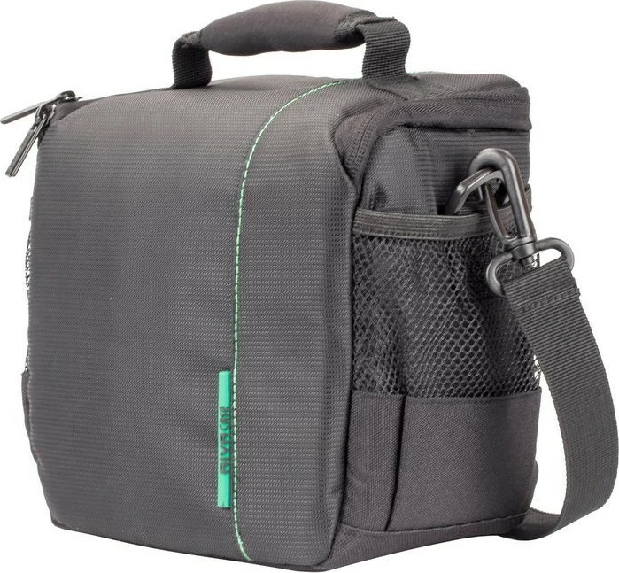 Torba za kamero Green Mantis RIVACASE 7420, 4 pregrade, črno/zelena