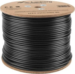 Zunanje FTP omrežno vodilo Lanberg LCF5-21CU-0305-BK, 305 m, Cat5e, črno