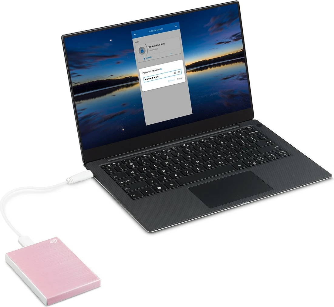 Zunanji trdi disk 2 TB Seagate One Touch STKY2000405, 2,5", USB 3.2 Gen 1, rožnato zlata