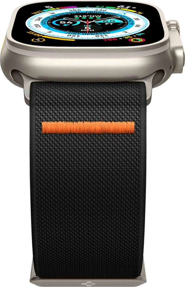 Pašček za Apple Watch Spigen Fit Lite Ultra (42/44/45/49 mm), črn
