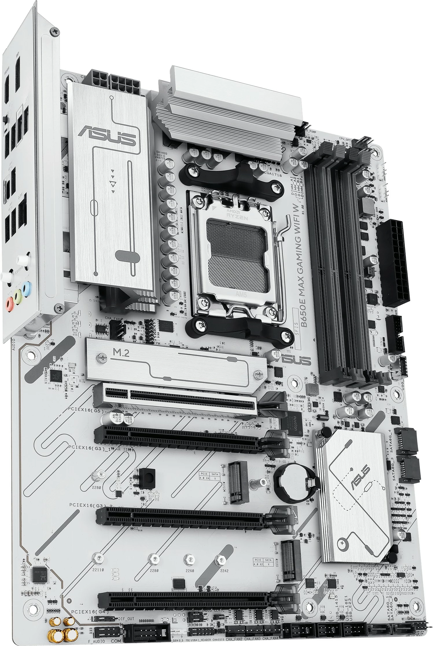 Matična plošča ASUS B650E MAX GAMING WIFI W, Socket AM5, DDR5, 256 GB, Wi‑Fi, Bluetooth