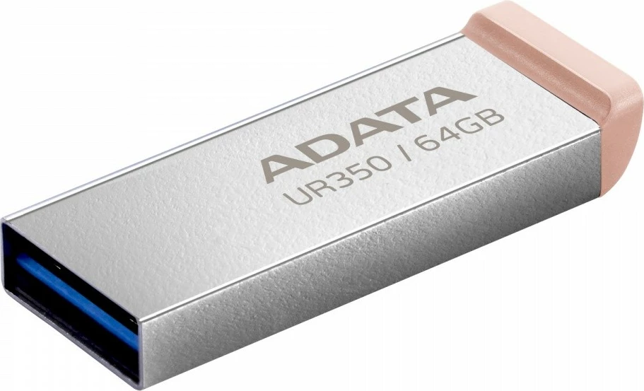USB ključ 64 GB, USB 3.2, kovinski, rjav — Adata UR350