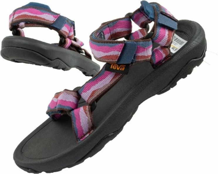 Otroške sandale Teva, črno/roza