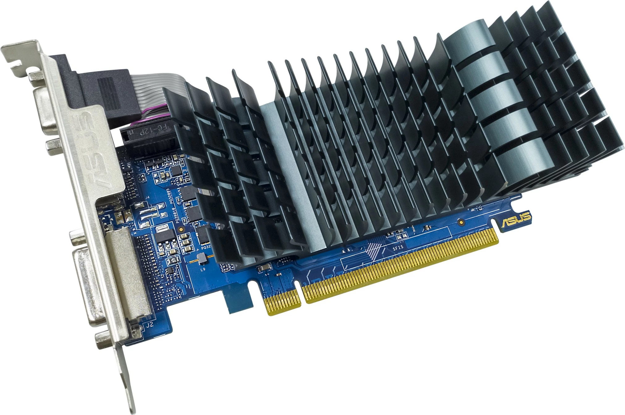 Grafična kartica GeForce GT 710, ASUS, 2 GB GDDR5, PCI Express 2.0, črno/modra