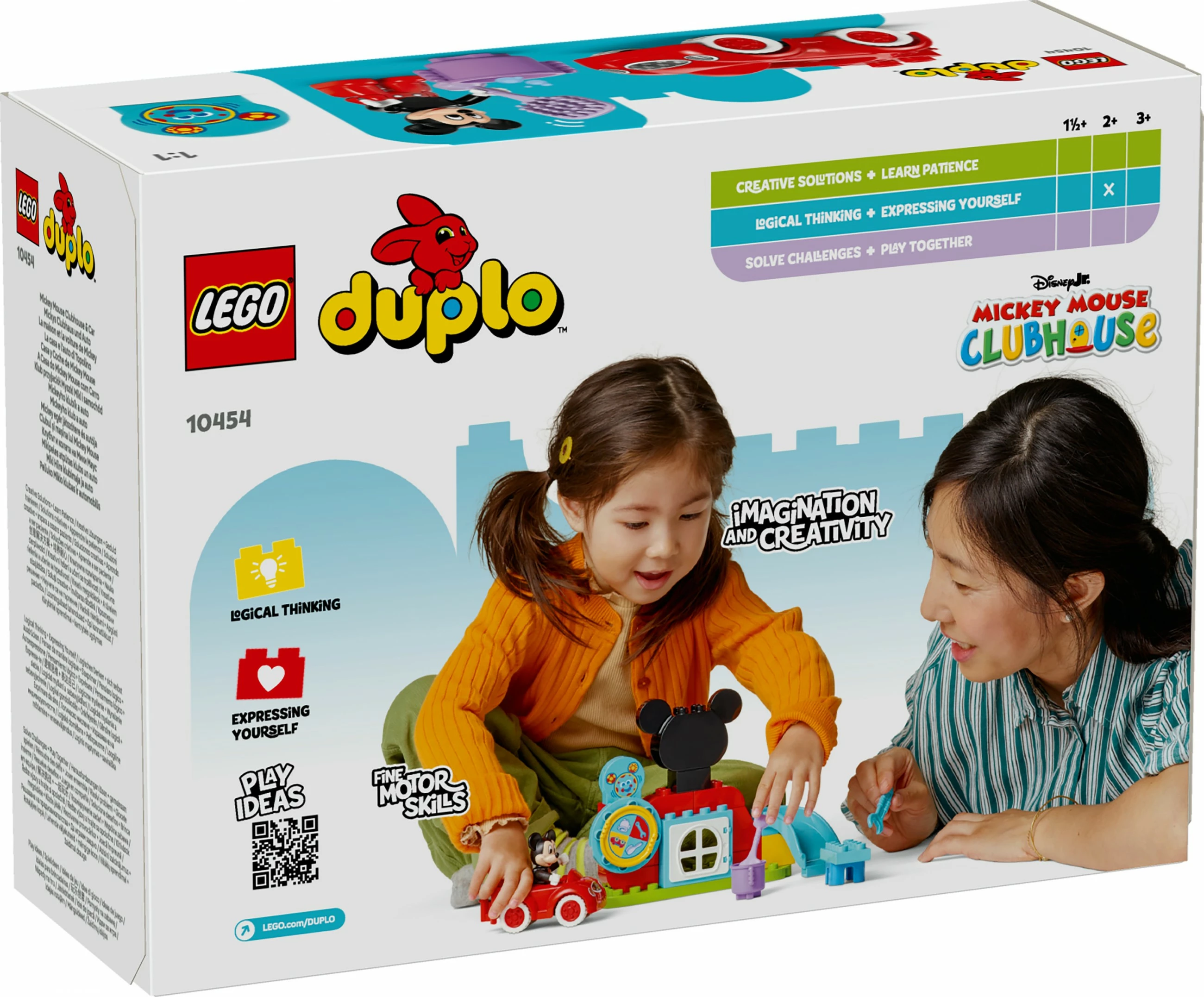 Igralni set Disney Mickey Mouse Clubhouse in avto, LEGO DUPLO, 27 kosov, večbarven