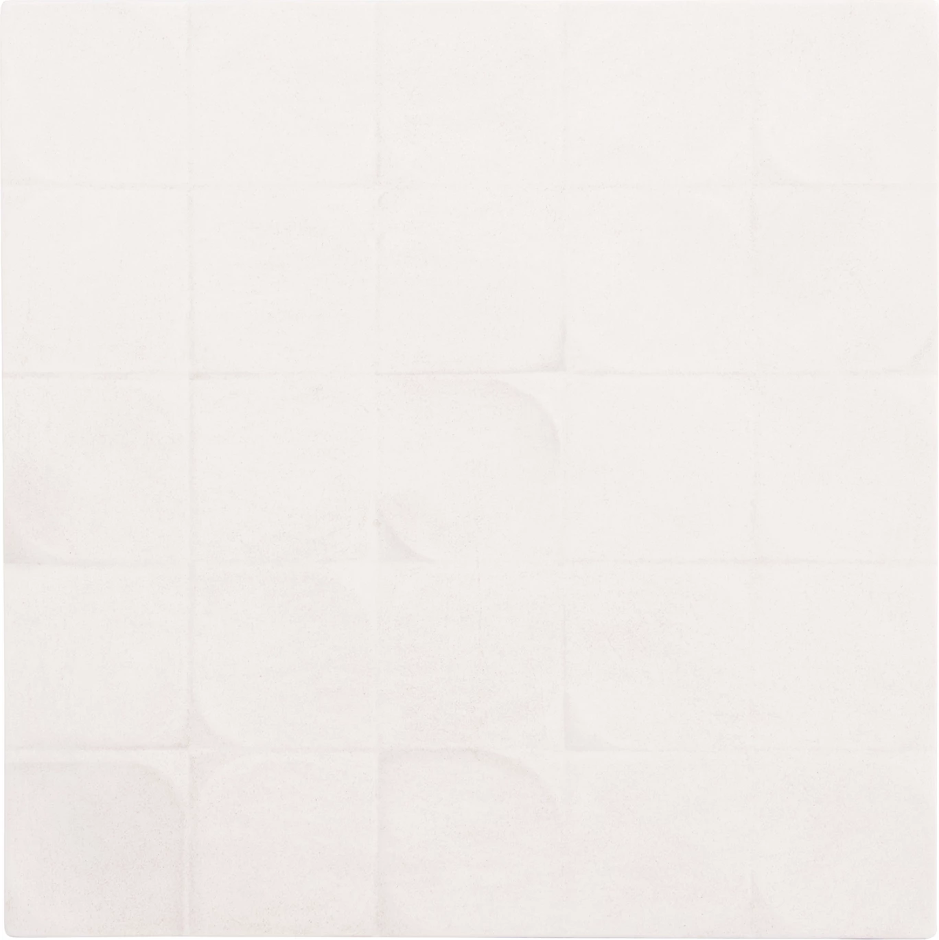 Stenski dekorativni panel kvadratne serije Santorini FH4516 MDF v barvi umazano bele 80x4.5(debelina)x80H cm