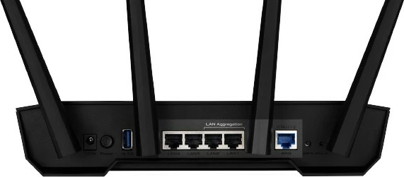 Napreden Wi‑Fi 6 usmerjevalnik TUF Gaming AX3000 V2, ASUS, črn, Dual-band, priključek 2.5Gbps