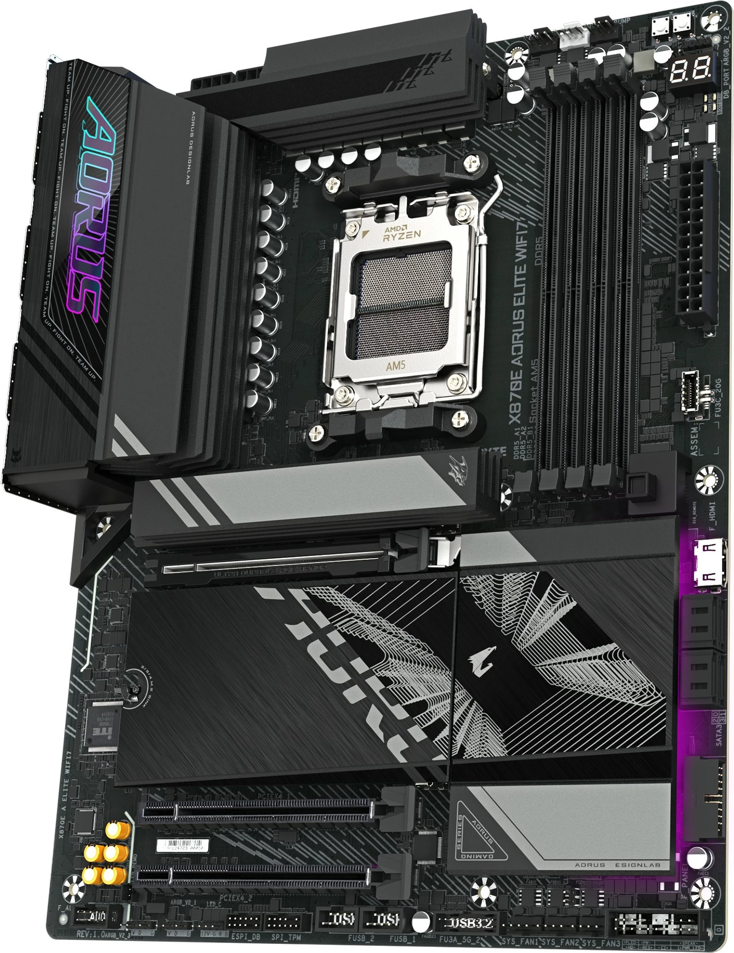 Plošča za računalnik Gigabyte X870E A ELITE WIFI7, Socket AM5, DDR5, Wi‑Fi 7