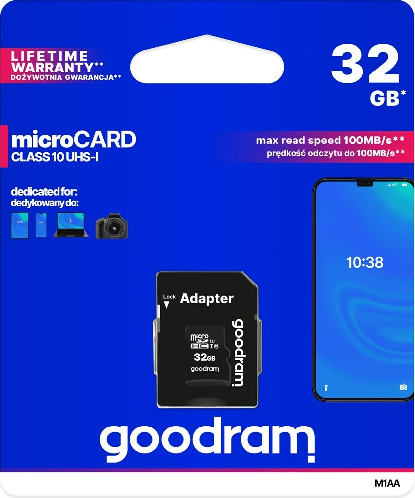 Kartica za pomnilnik Goodram M1AA-0320R12, 32 GB, črna