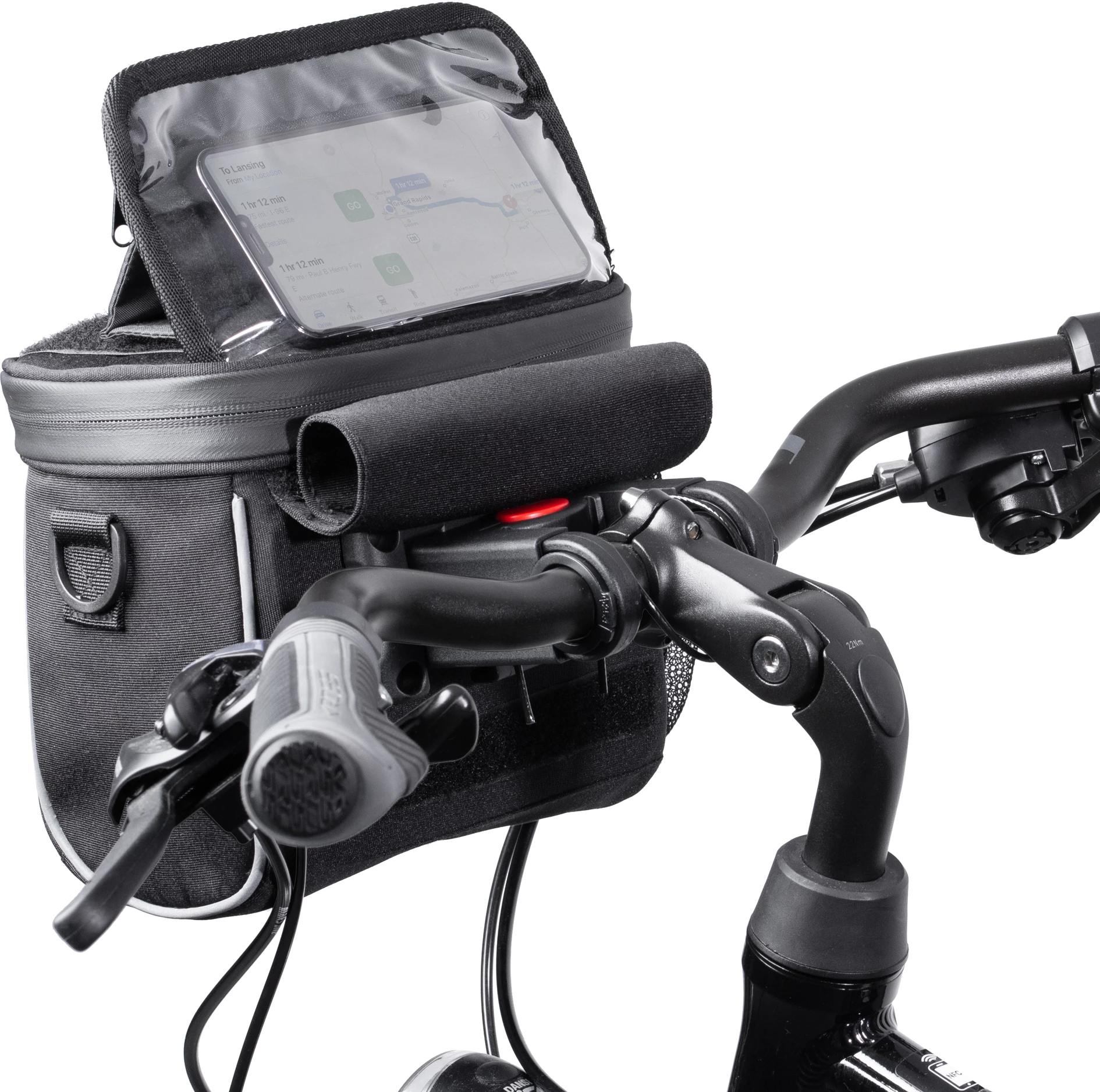 Torba za krmilo/ramenska torba za kolo Wozinsky WBHBB-01, 4 L, črna