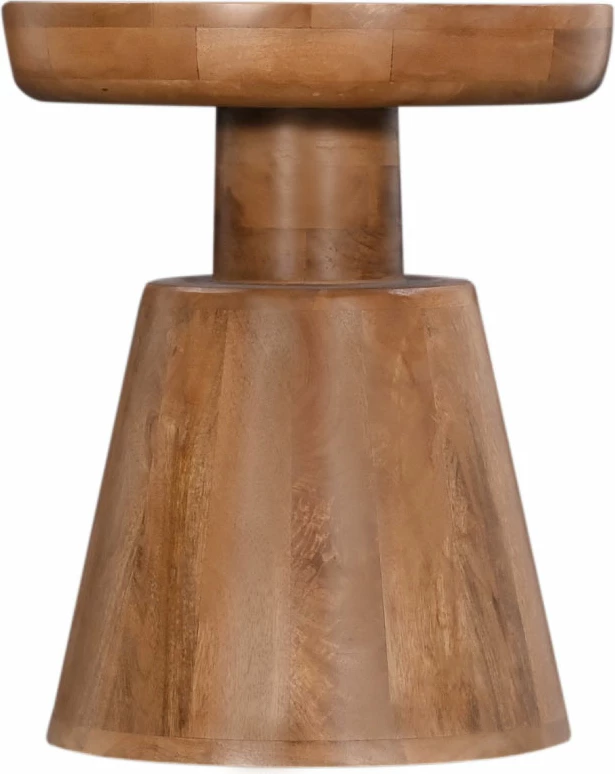 Stranska mizica Rook, naravni mango les, 38x38x46 cm