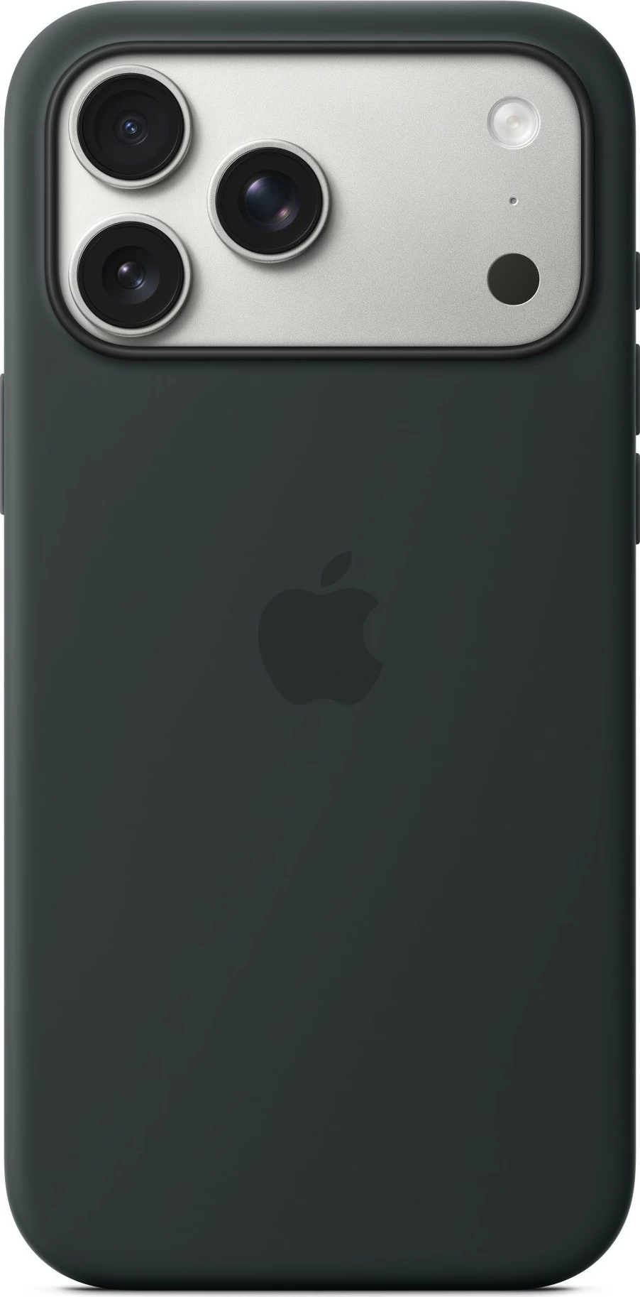 Silikonski ovitek za Apple iPhone 17 Pro Max, MagSafe, črn
