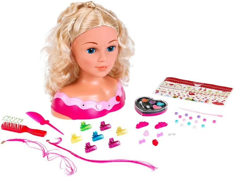 Glava za urejanje las z dodatki Princess Coralie Klein, za deklice, igralni komplet