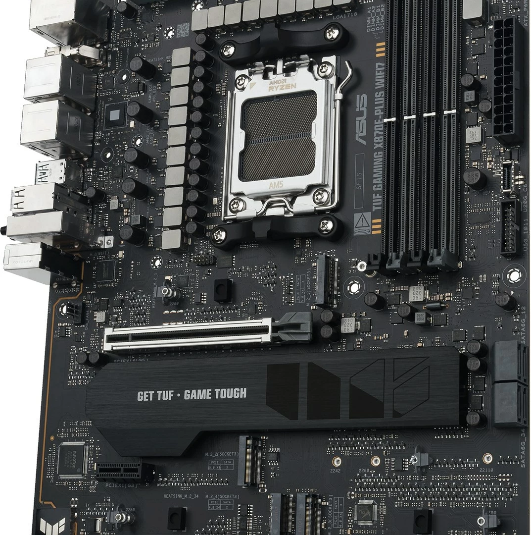 Matična plošča TUF GAMING X870E-PLUS WIFI7 ASUS, Socket AM5, ATX, siva