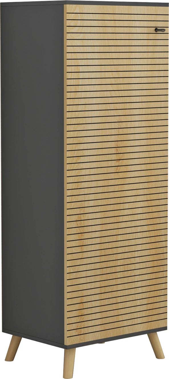 Omara za čevlje ALVARO FH8954.15 melamin v antracitno-naravni les 50Χ38Χ135Hcm