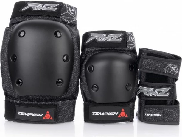 Set zaščitne opreme za deskanje Tempish, unisex, črn