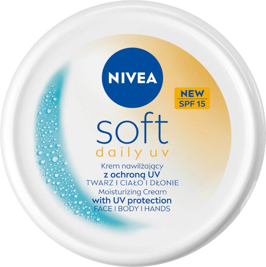 Hidratant z zaščito pred soncem Nivea Soft Daily UV Moisturizing Cream, 100 ml