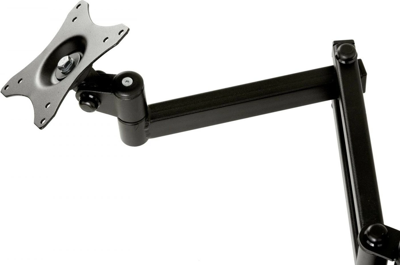 Namizni nosilec za monitor z dvema krakoma, Edbak SV04, za 10–29 inč, VESA 75x75/100x100, črn