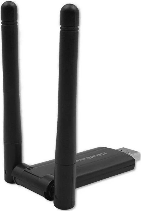 USB Wi‑Fi adapter DUAL z dvema antenama 2 x 2 dBi, Standard AC, USB 3.0, 1200 Mbps, Qoltec 56987
