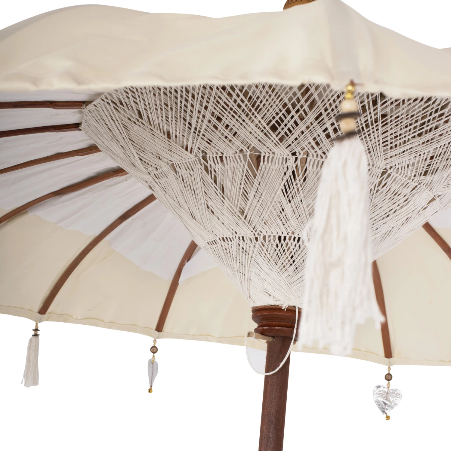 Dežnik brez podstavka FH6034 v barvi umazano bele Φ200 cm