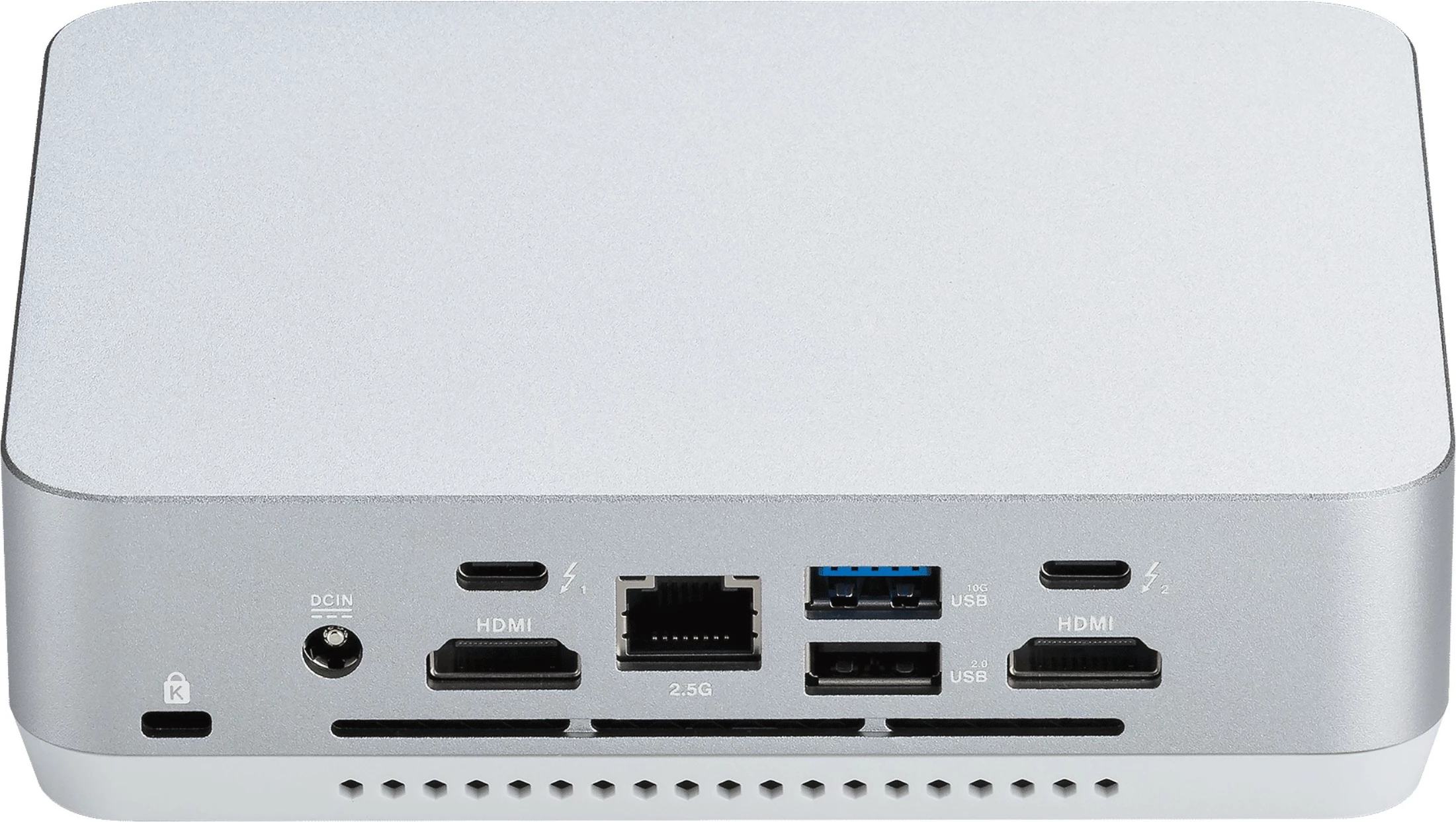 Mini ohišje ASUS NUC 14 Pro+ RNUC14RVSU500000I, Intel Core Ultra 5, DDR5, Intel Arc, Wi‑Fi 6E, srebrna