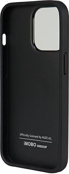 Ovitek za telefon za iPhone 13 Pro / 13, 6,1", Audi, umetno usnje, črn