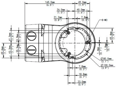 Stenski nosilec za ALL-CAM2488-LVEN, ALLNET, bel